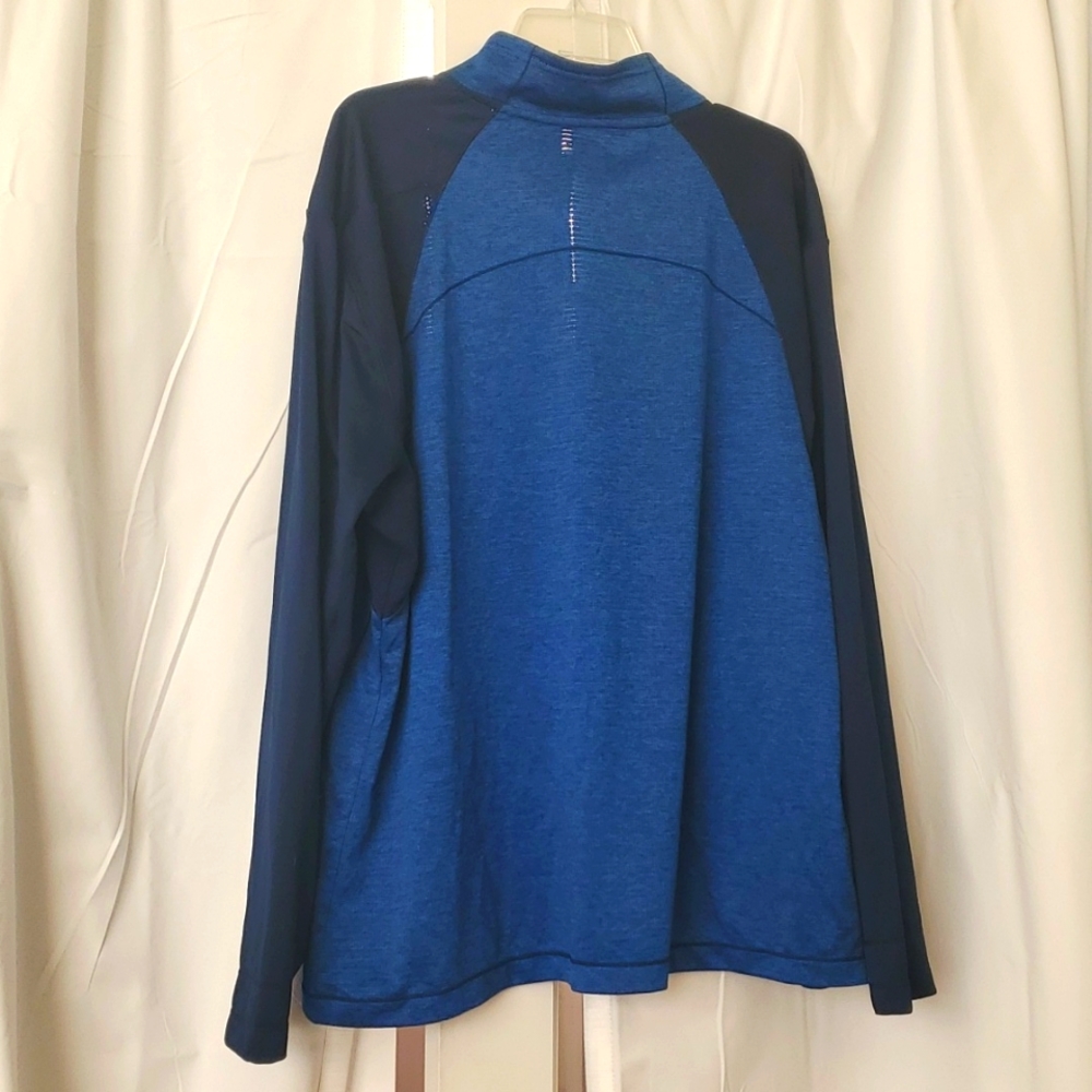 Champion Men's Blue Black Neon Green Pullover 1/4 Zip - Picture 5 of 5